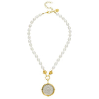 Susan Shaw - Women's New Zealand Bird Coin Pearl Necklace