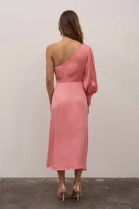 Moon River - Katy One Shoulder Midi Dress