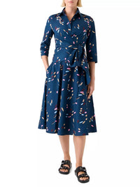 Akris Punto - Women's Confetti Print Poplin Wrap Dress