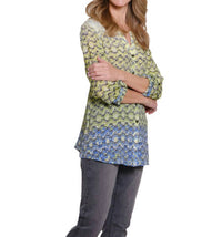Multiples - Tie Waist Button Front Shirt