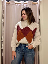Anniewear - Andie Turtleneck Yarn Sweater