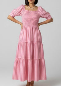 She + Sky - Gia Stripe Midi Dress