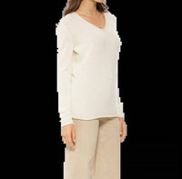 Monticelli Cashmere - Women's Ultra-light Cashmere V-neck Sweater