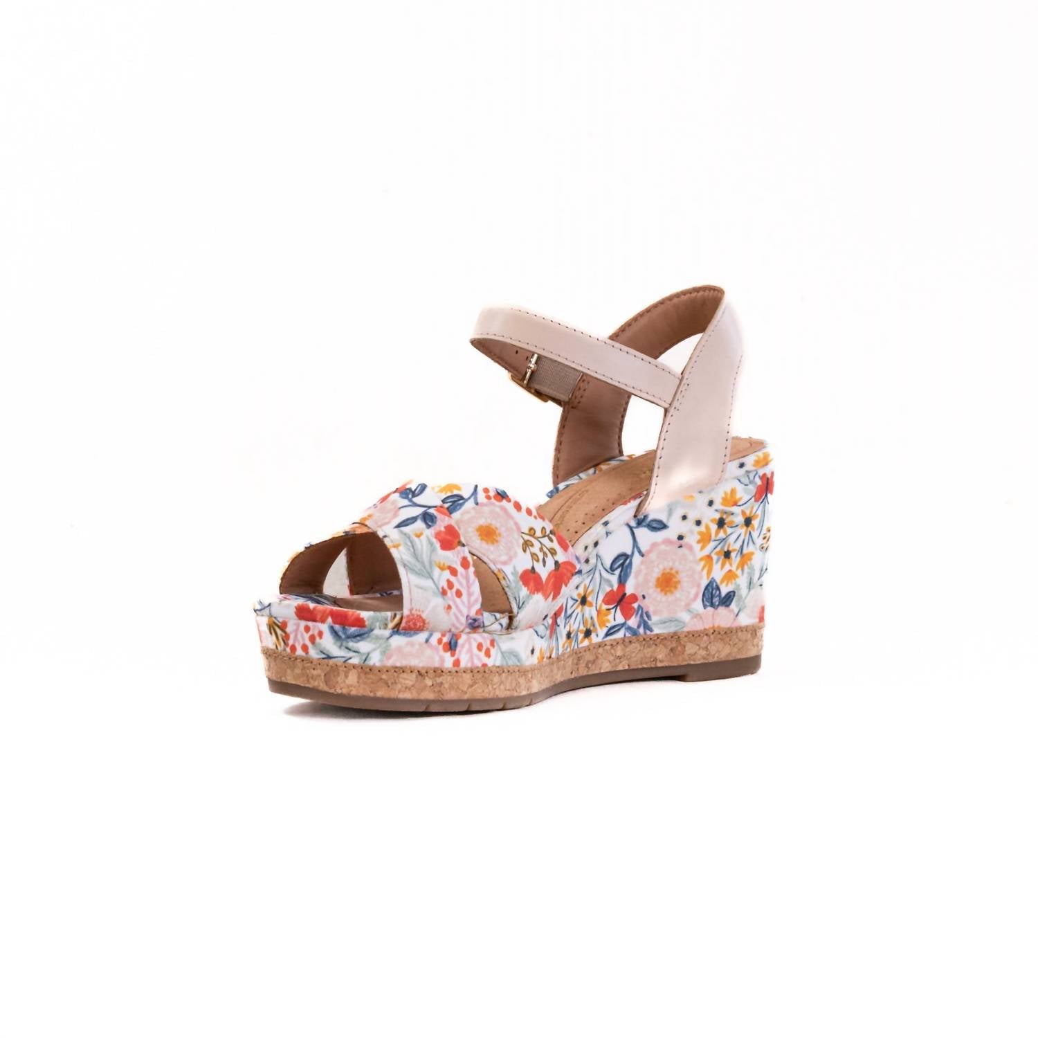 Clarks - Women's Chicly Floral Wedge Sandal