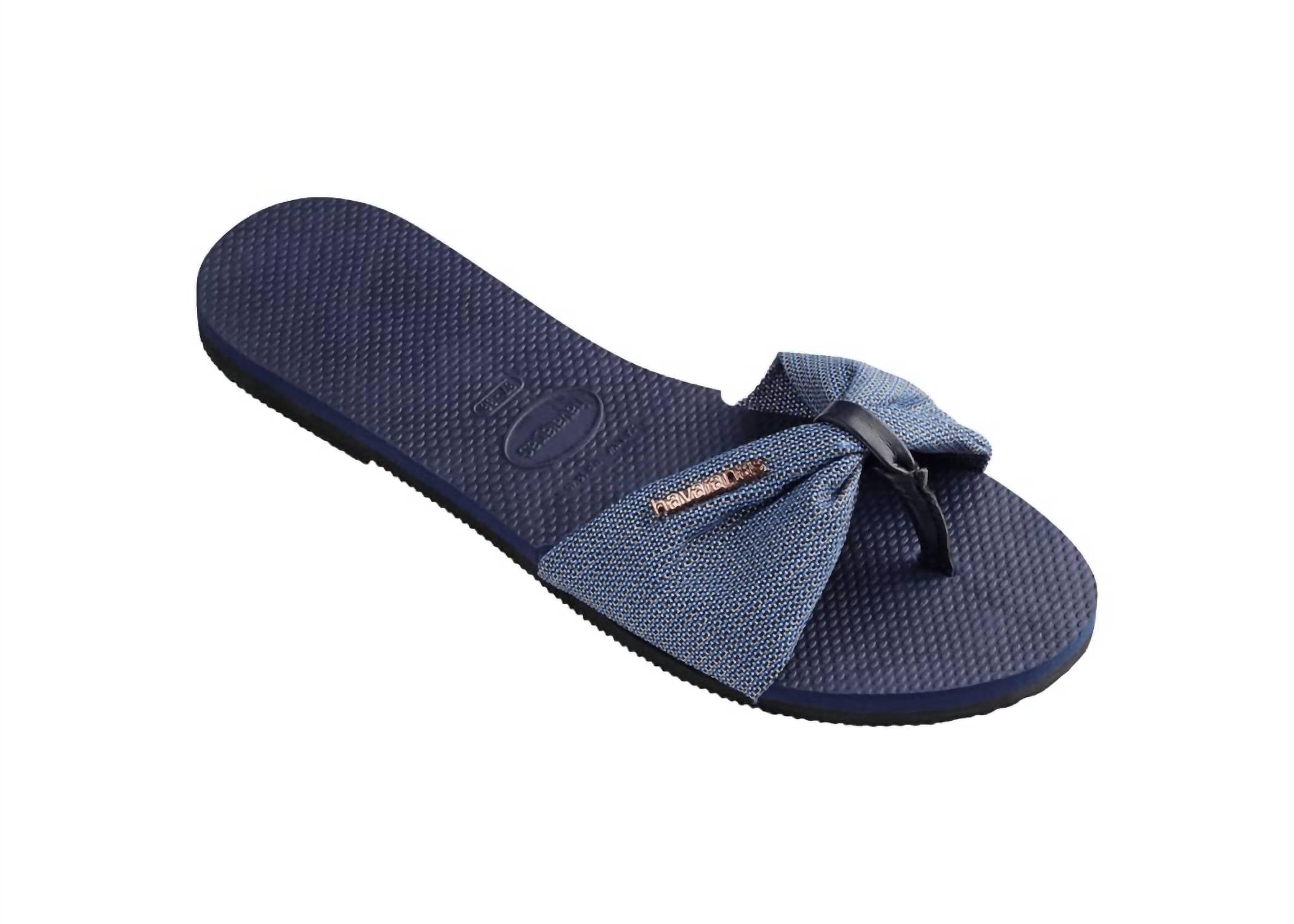havaianas Women's You St. Tropez Shine Flip Flop Sandal in navy blue - women's sandal - view 4