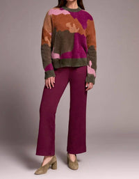 Tribal - Fenna Fuzzy Intarsia Sweater