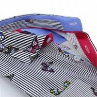 Eight X - Stripes and Butterflies Button Down Shirt