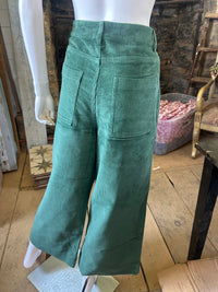 Before You - Women's Corduroy Ankle Wide Leg Pants