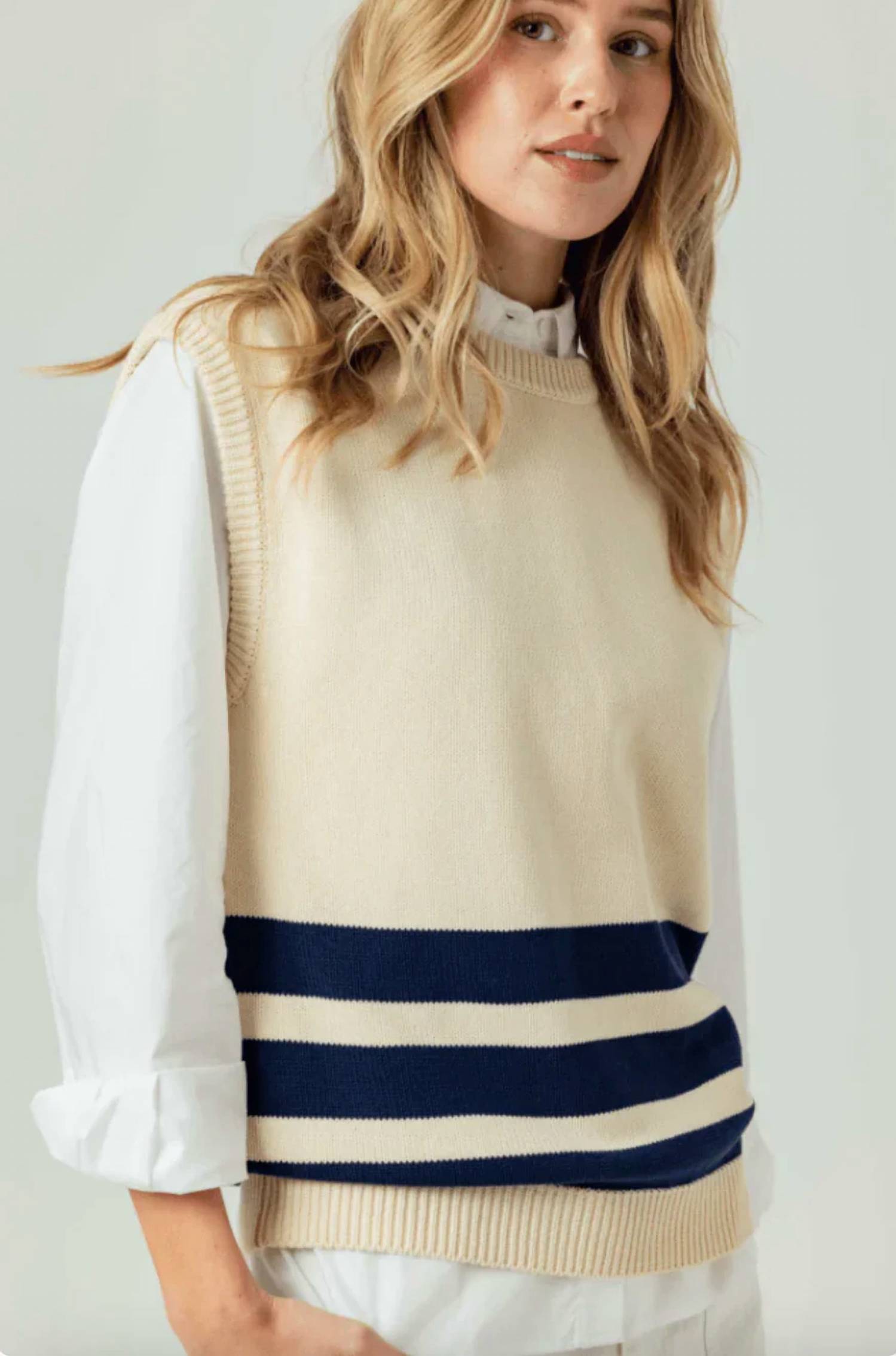 Sundays - Albertine Crew Neck Sweater Vest