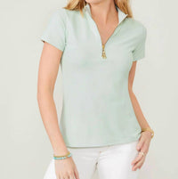 Spartina 449 - Serena Half-Zip short sleeve Top