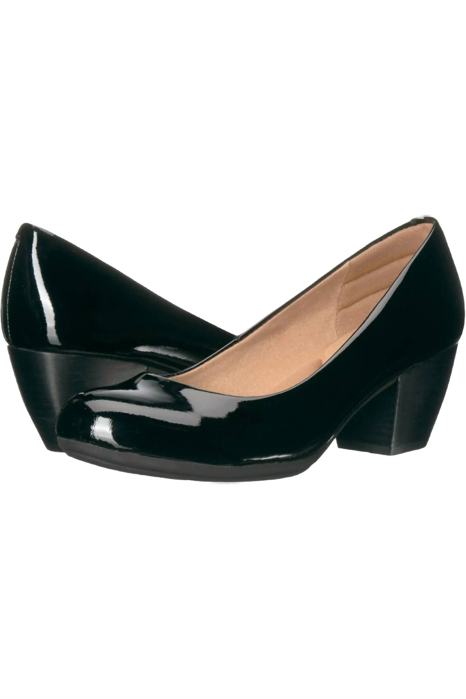 Comfortiva Women's Amora Shoes in black patent - women's heels - view 9