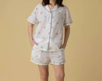 The Mahogany Store - Rina Short Pajama Frill Set