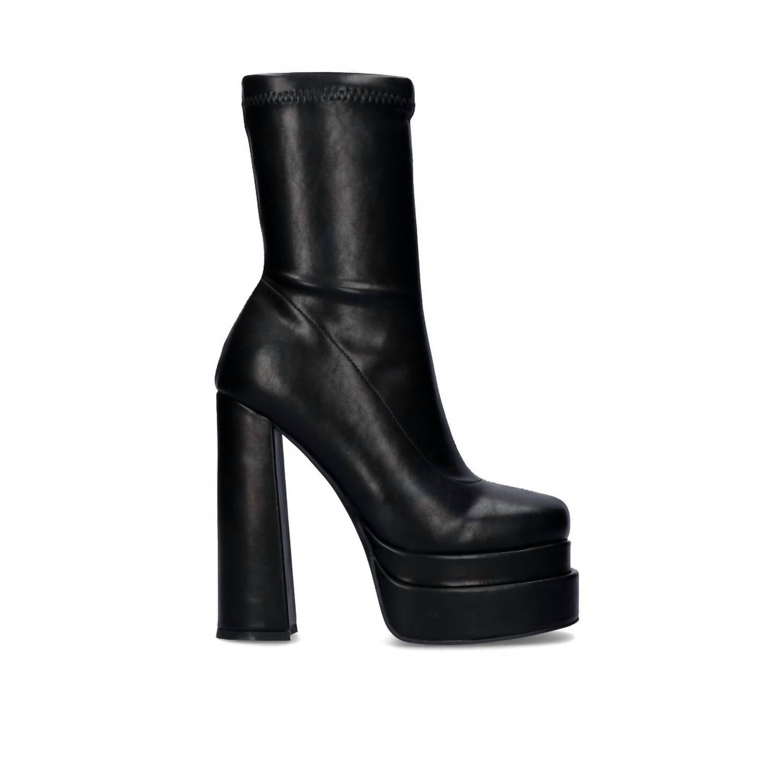 Exe - Women's Block Heeled Platform Bootie