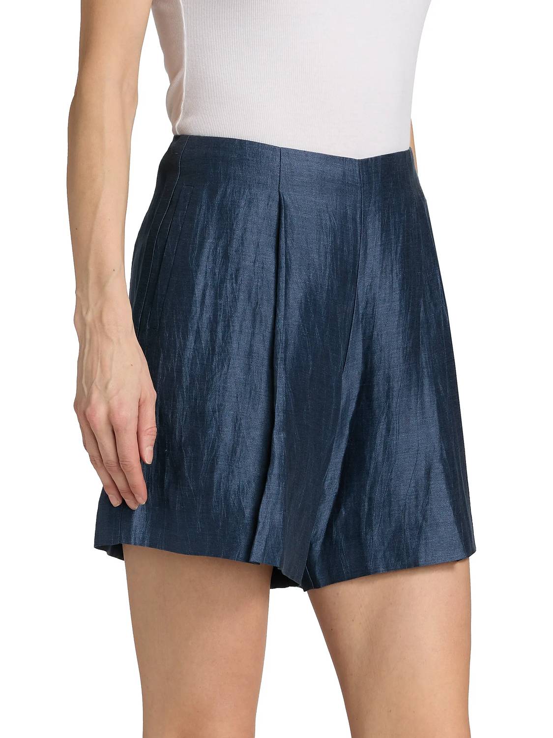 L'Agence - Hadleigh Linen-nylon Shorts
