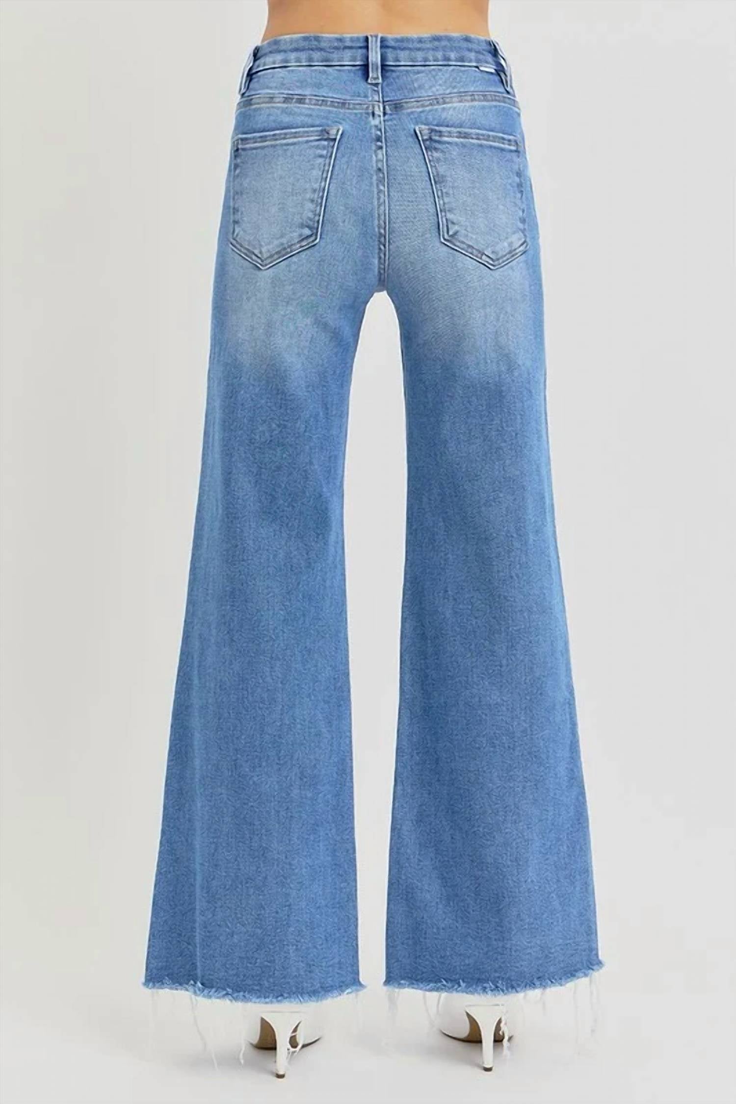Risen - Amanda Mid Rise Wide Leg Jean