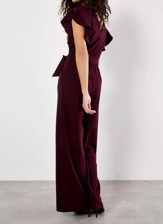 Apricot - Ruffle Sleeve Jumpsuit