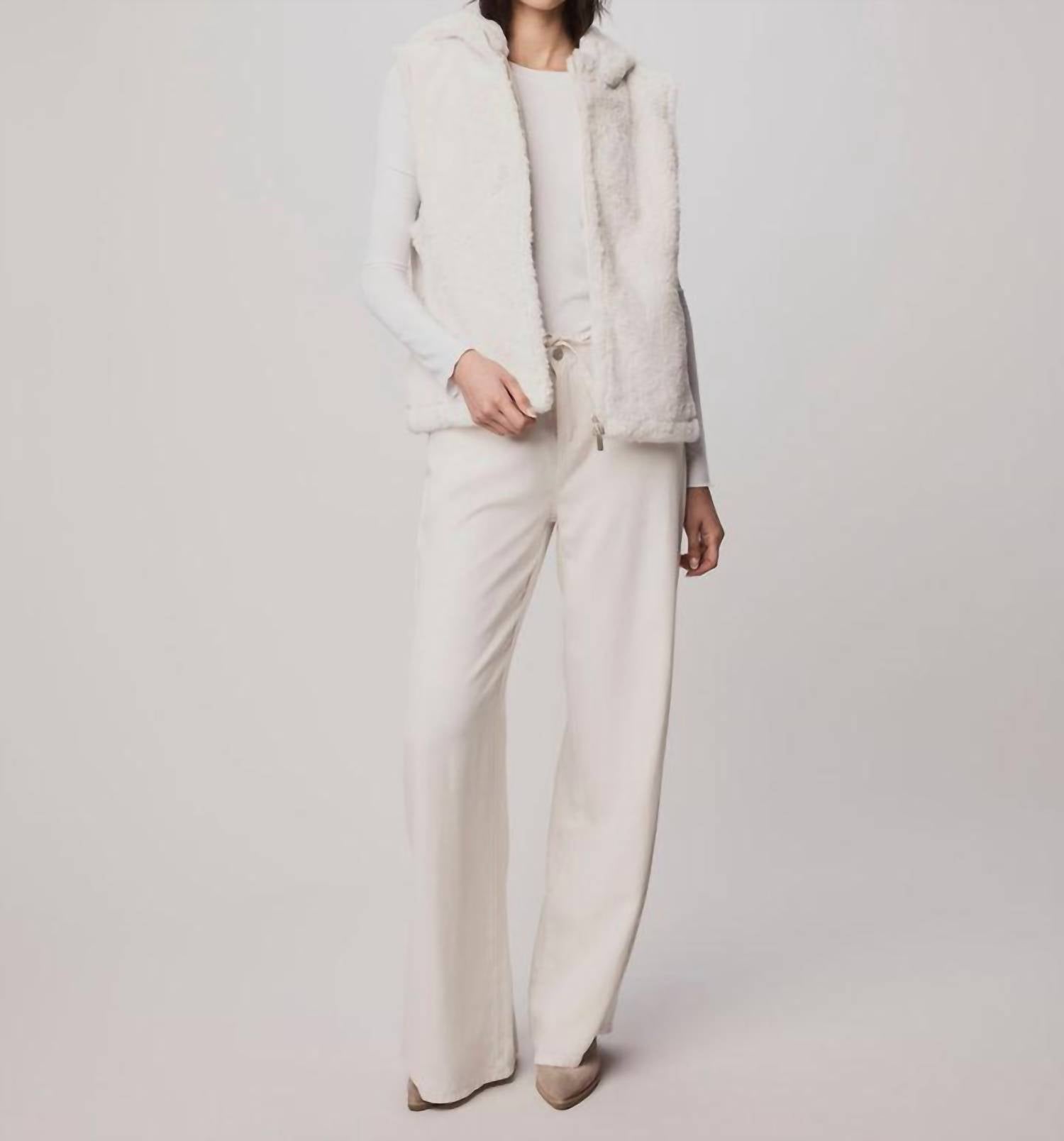 Splendid - Lucia Hooded Faux Fur Vest