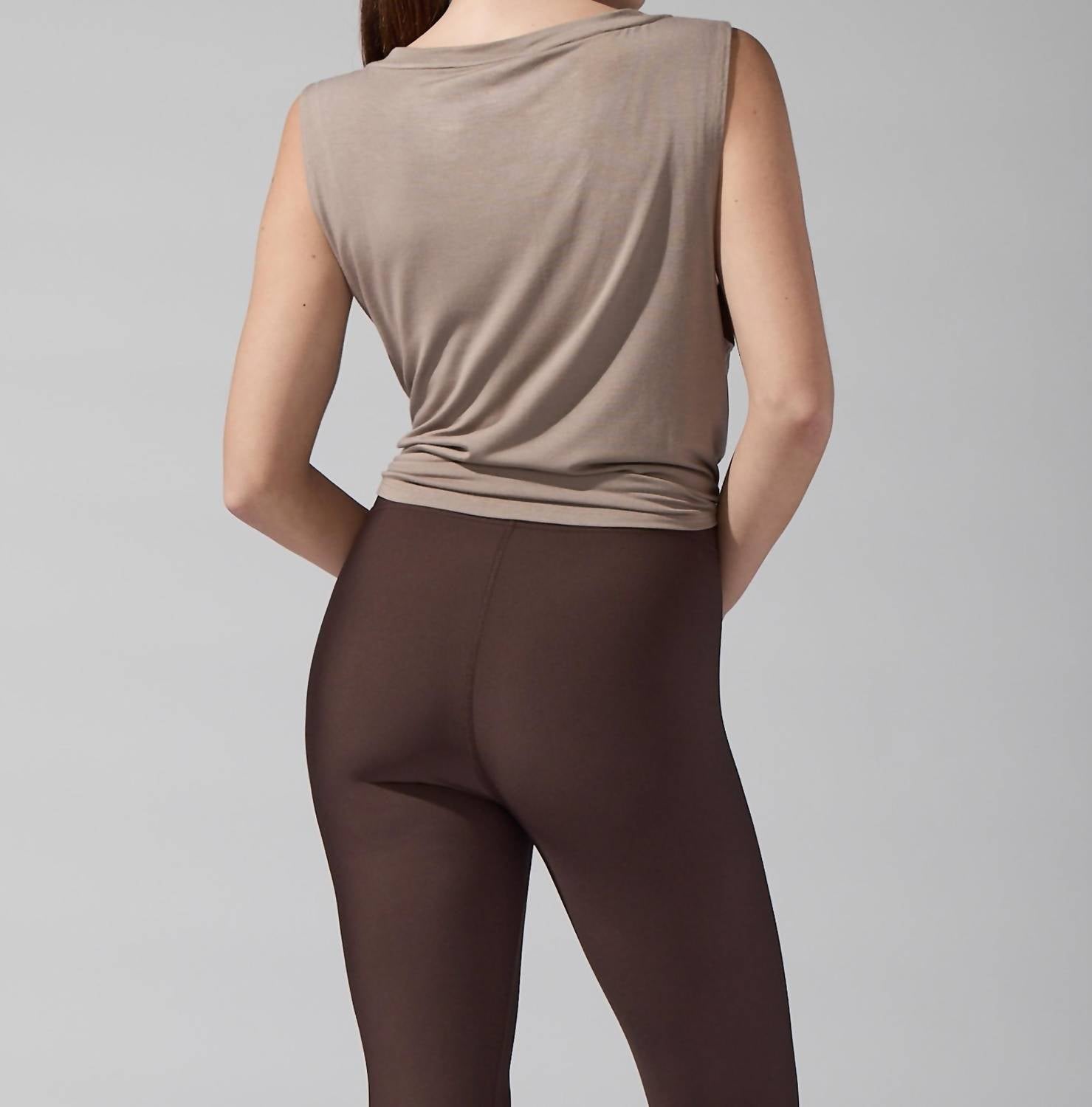 HEROINE SPORT Jersey Base Tank Top in taupe - women's tank top - view 4