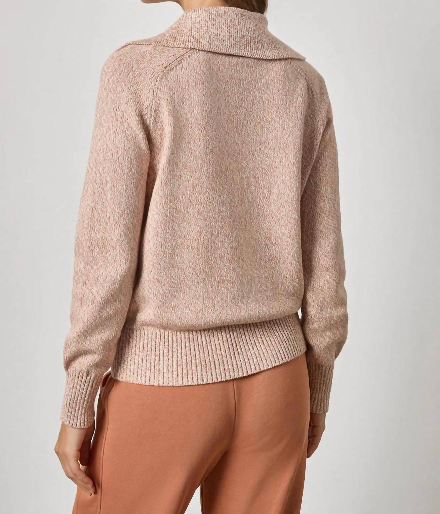 Lilla P - Lace Neck Polo Sweater