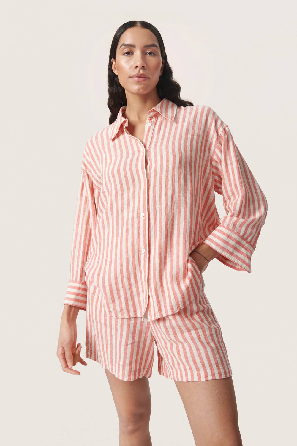 Soaked In Luxury - Belira Striped Casual Fit Shirt