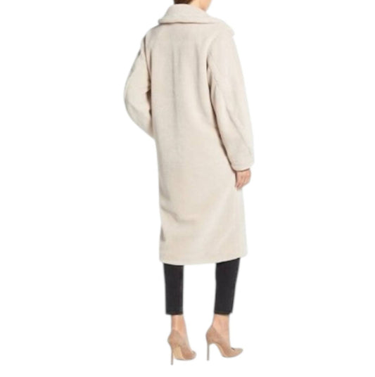 Something Navy - Faux Shearling Coat