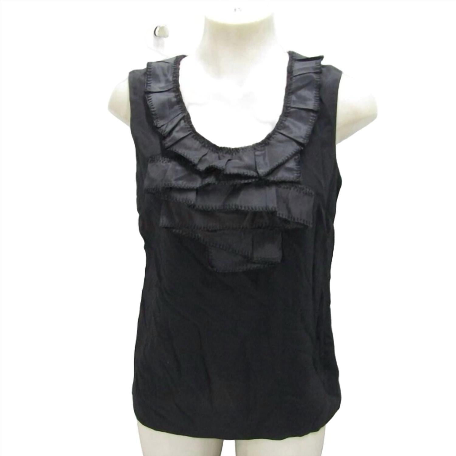 Lela Rose - Women’s Silk Blend Ruffle Top