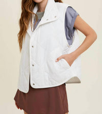 Wishlist - Quilted Button-Up Vest