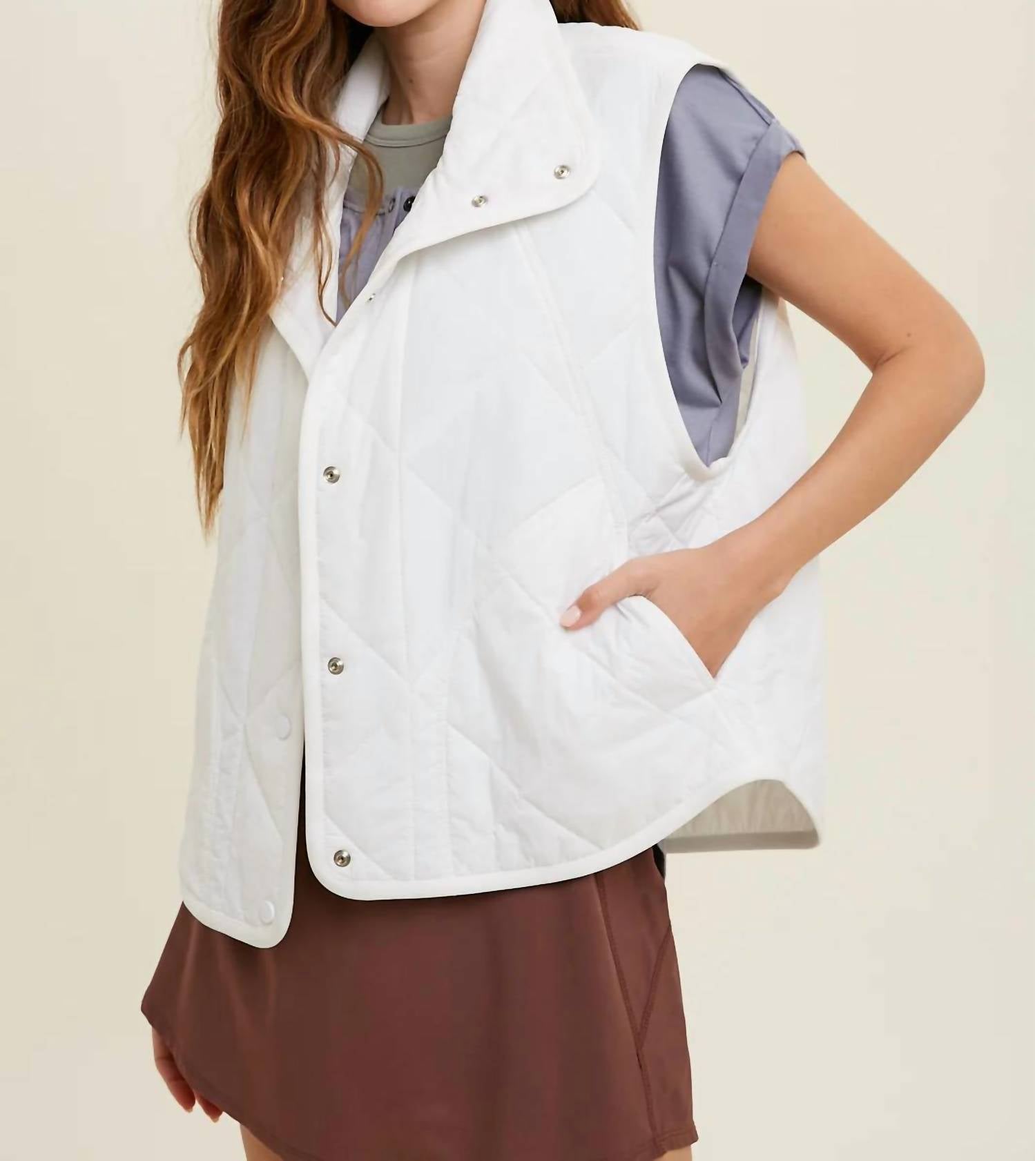 Wishlist - Quilted Button-Up Vest