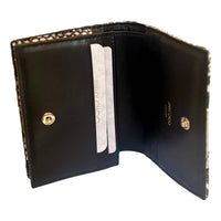 Jimmy Choo - Women's Farone Animal Print Leather Card Case Wallet