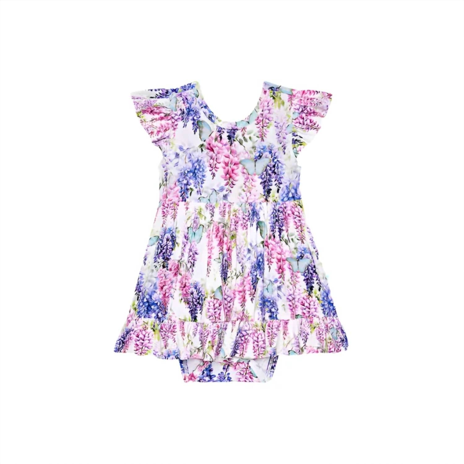 Posh Peanut - Laura Jane Tie Back Ruffled Bodysuit Dress
