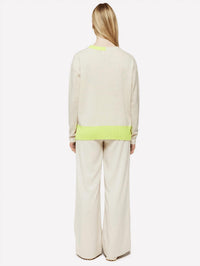 Brodie Cashmere - Billie Contrast Crew Neck Jumper