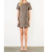 Thml - Short Sleeve Leopard Print Dress