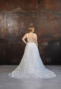 Lore - Tabitha Floral Embroidered A-line Wedding Dress