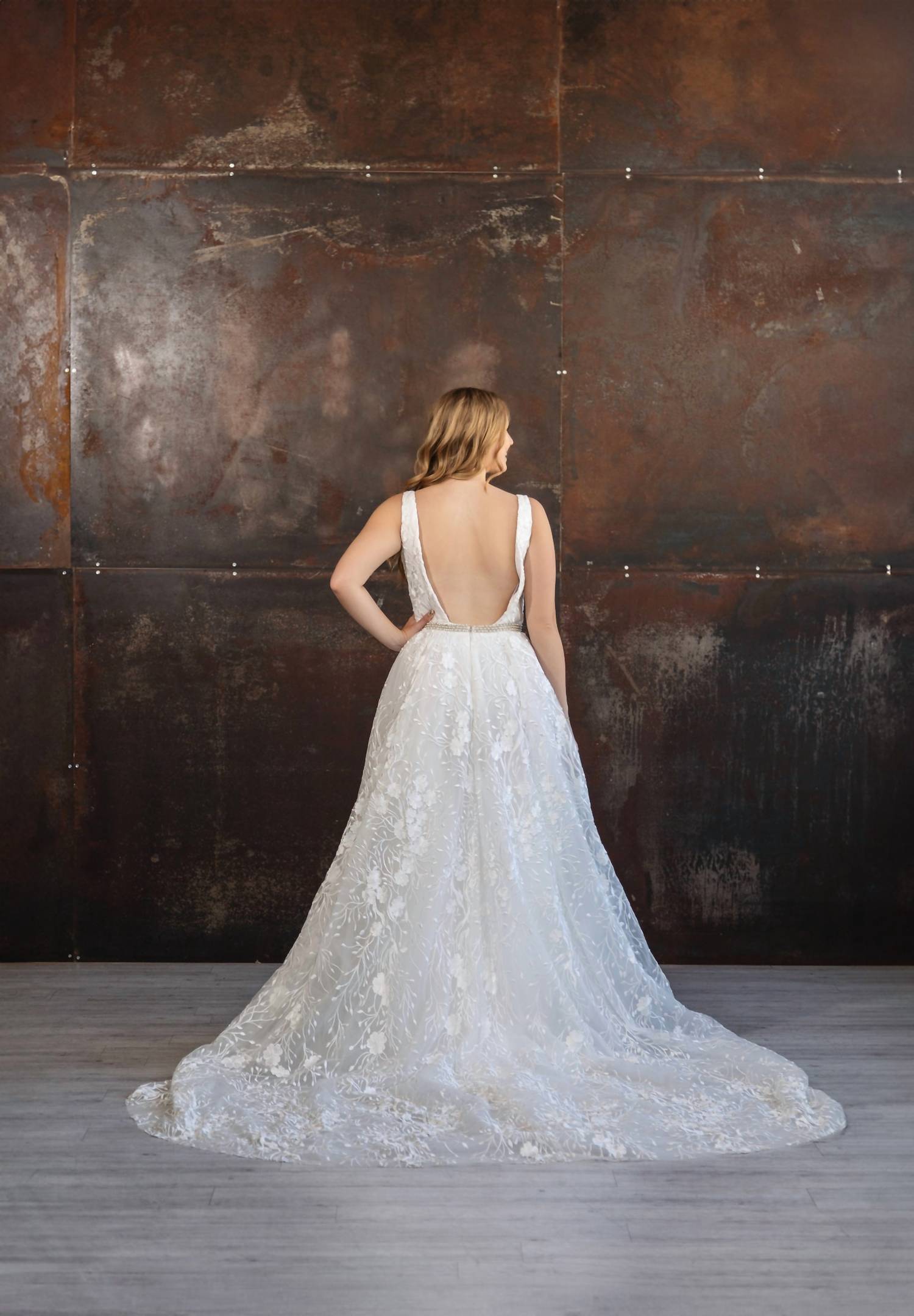 Lore - Tabitha Floral Embroidered A-line Wedding Dress