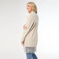 Coco + Carmen - Mid Length Cardigan with Fringe