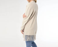 Coco + Carmen - Mid Length Cardigan with Fringe