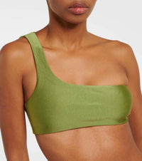Jade Swim Apex One Shoulder Top in green - women's swimwear