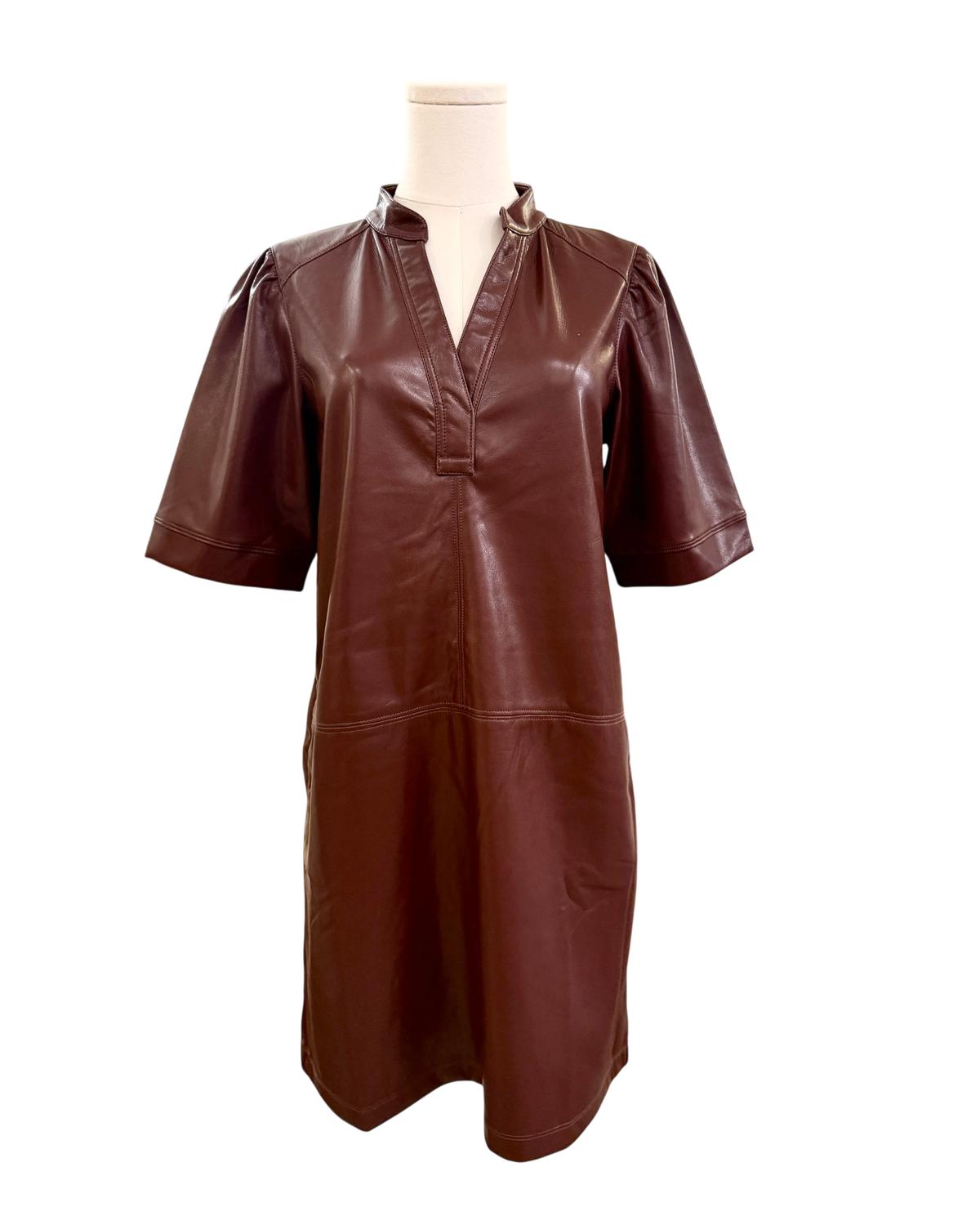 MELISSA NEPTON Women's Lauryn Mini Dress in dark burgundy - women's dress