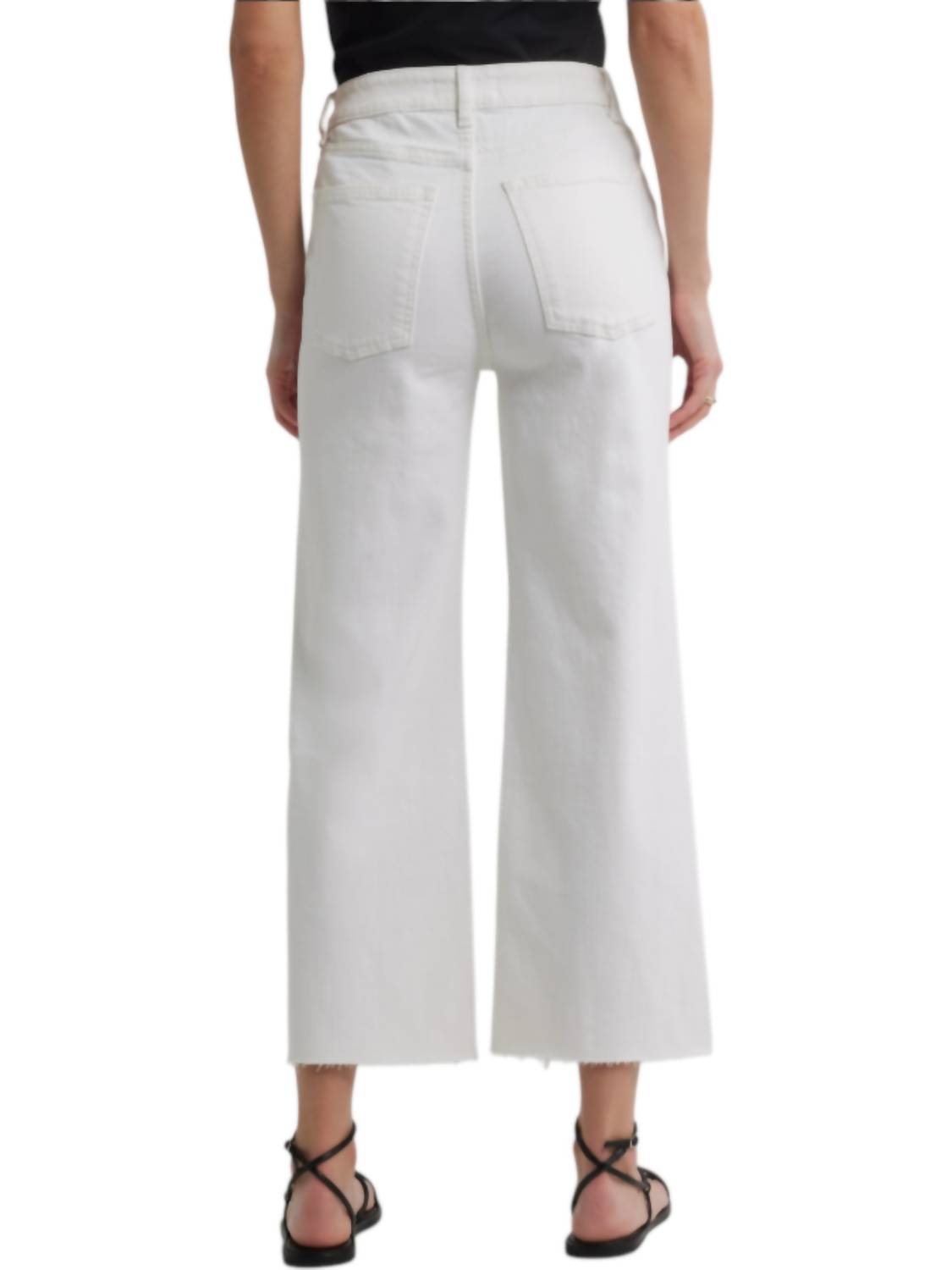 Warp + Weft - Icn Cropped Wide Leg Jeans
