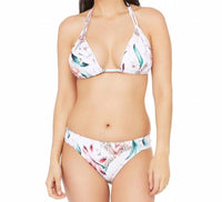 La Blanca - Printed Stretch Ruched Sides Bikini Bottom