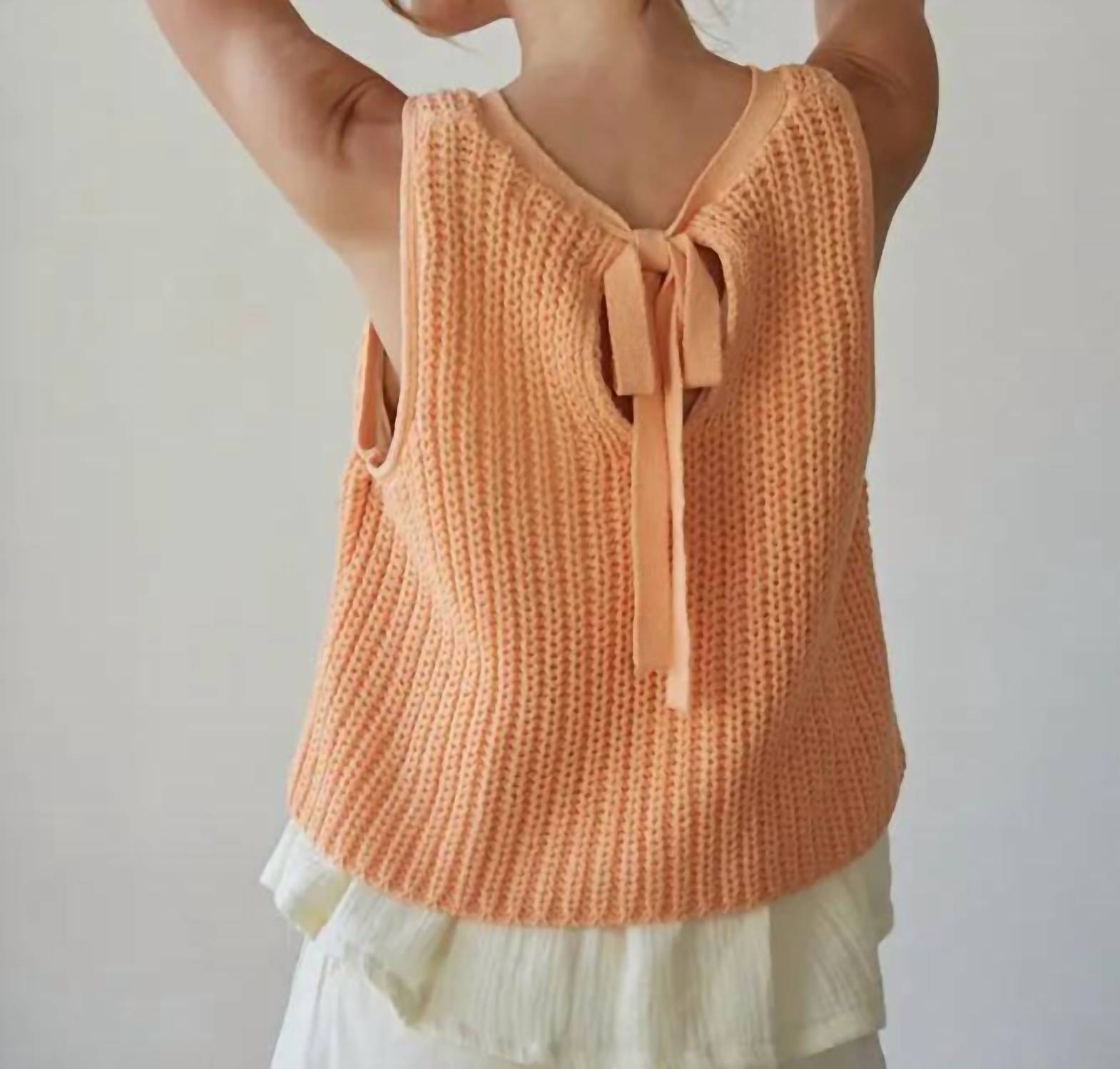 By Together - Carmine Crochet Layered Top