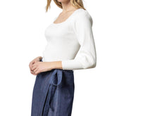 Lilla P - Full Sleeve Square Neck Sweater