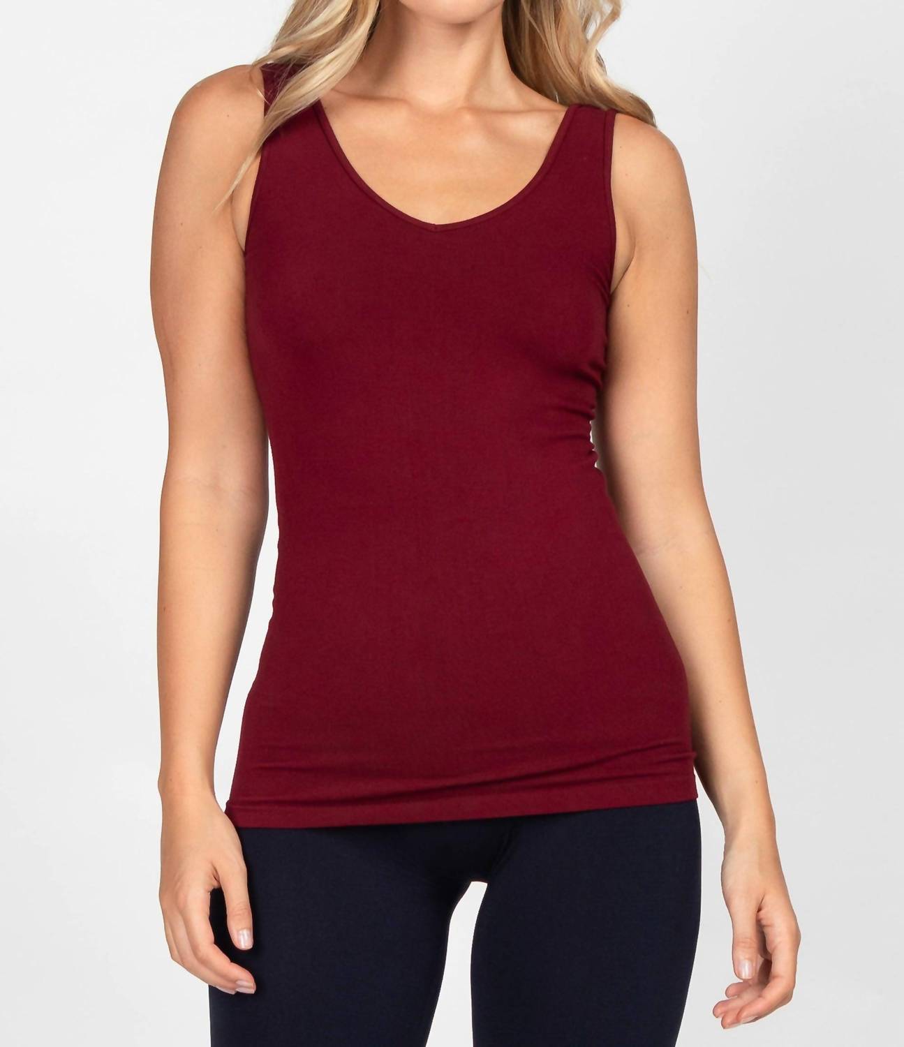 M.Rena - Reversible V-scoop Neck Tank Top