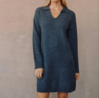 Bella Dahl - Collared Pullover Sweater Dress