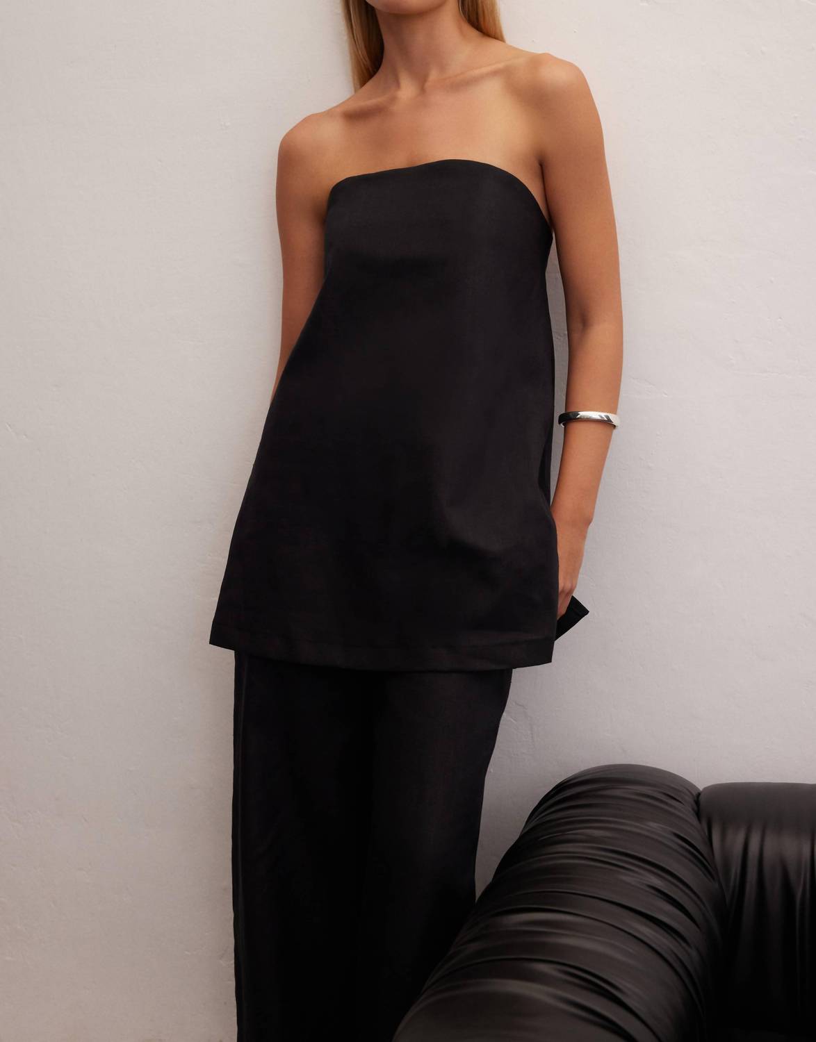 Le Cle - Essence Linen Strapless Top