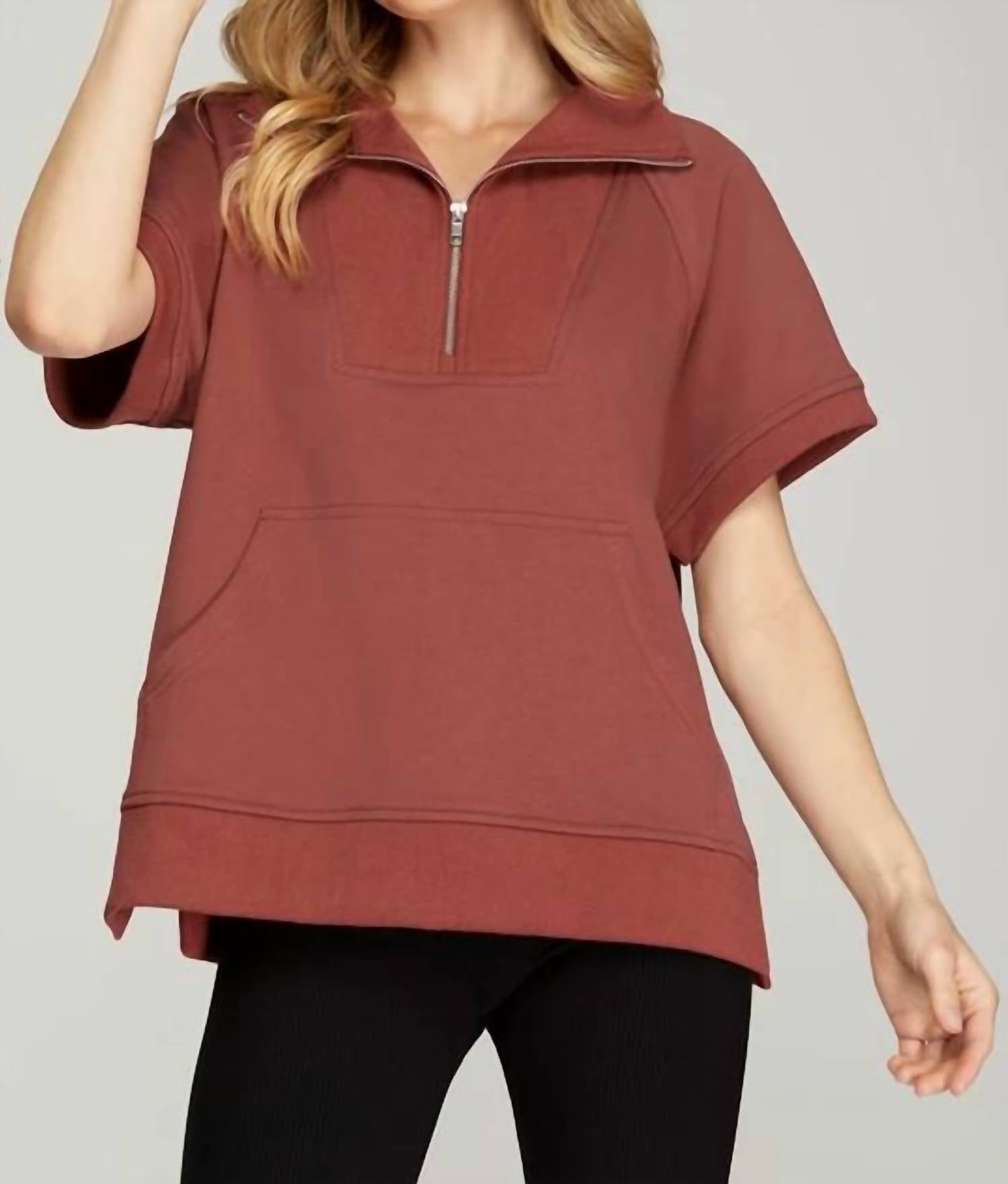 She + Sky - Brickyard French Terry Top