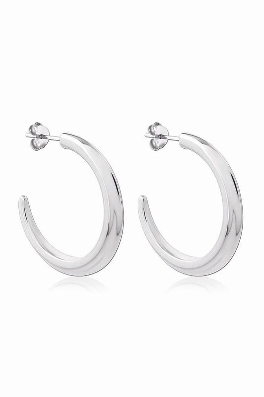 Astor & Orion - Women's Crescent Large Hoops Earrings