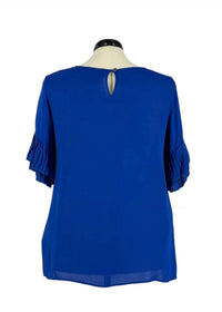 Curate - Women's Take Crepe Flutter Sleeve Blouse