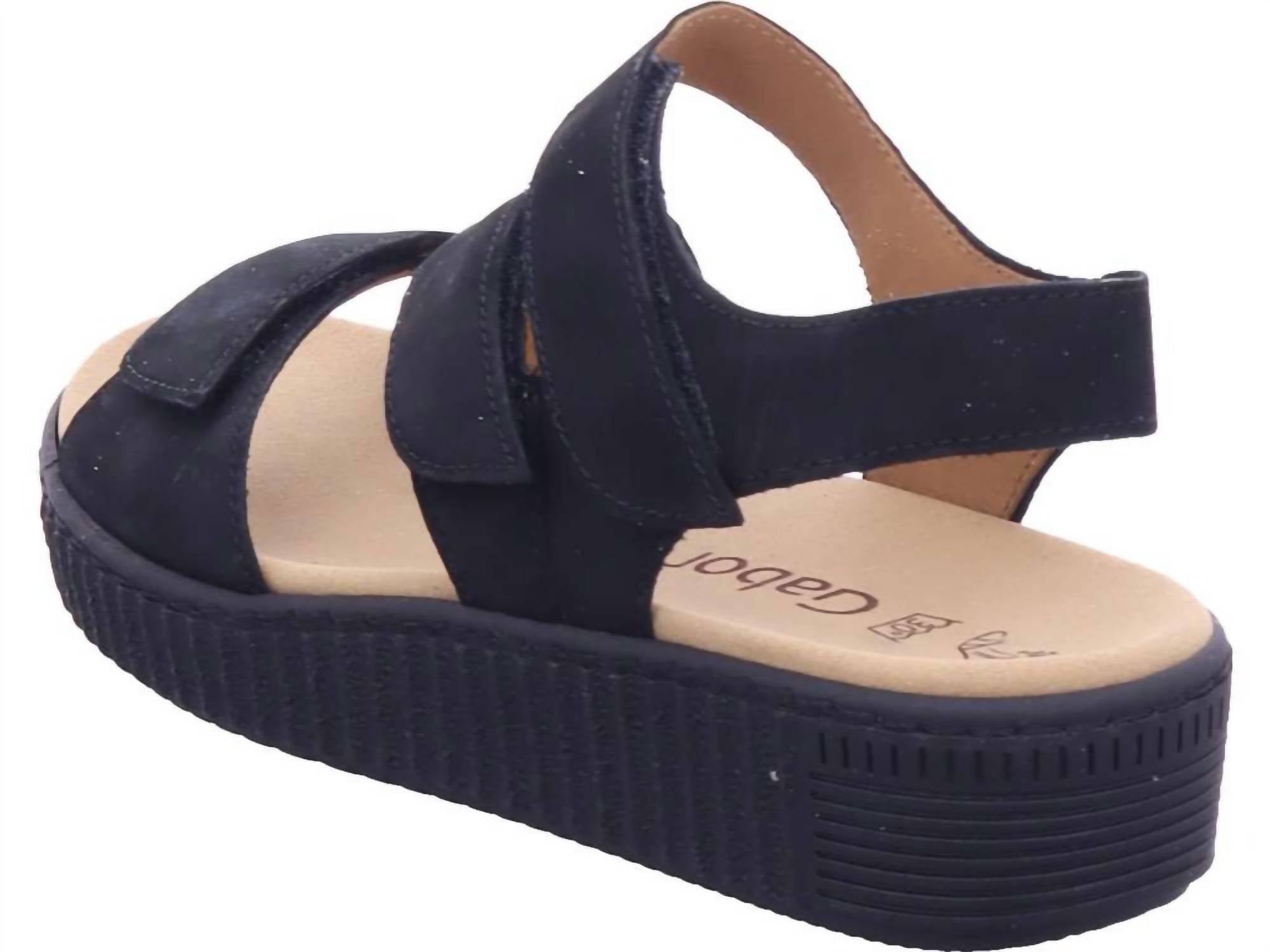 Gabor - Women’s 23.600.17 Soft Nubuck Schwarz Sandal