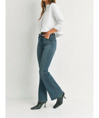Just Black Denim - Flare Jeans With Raw Hem